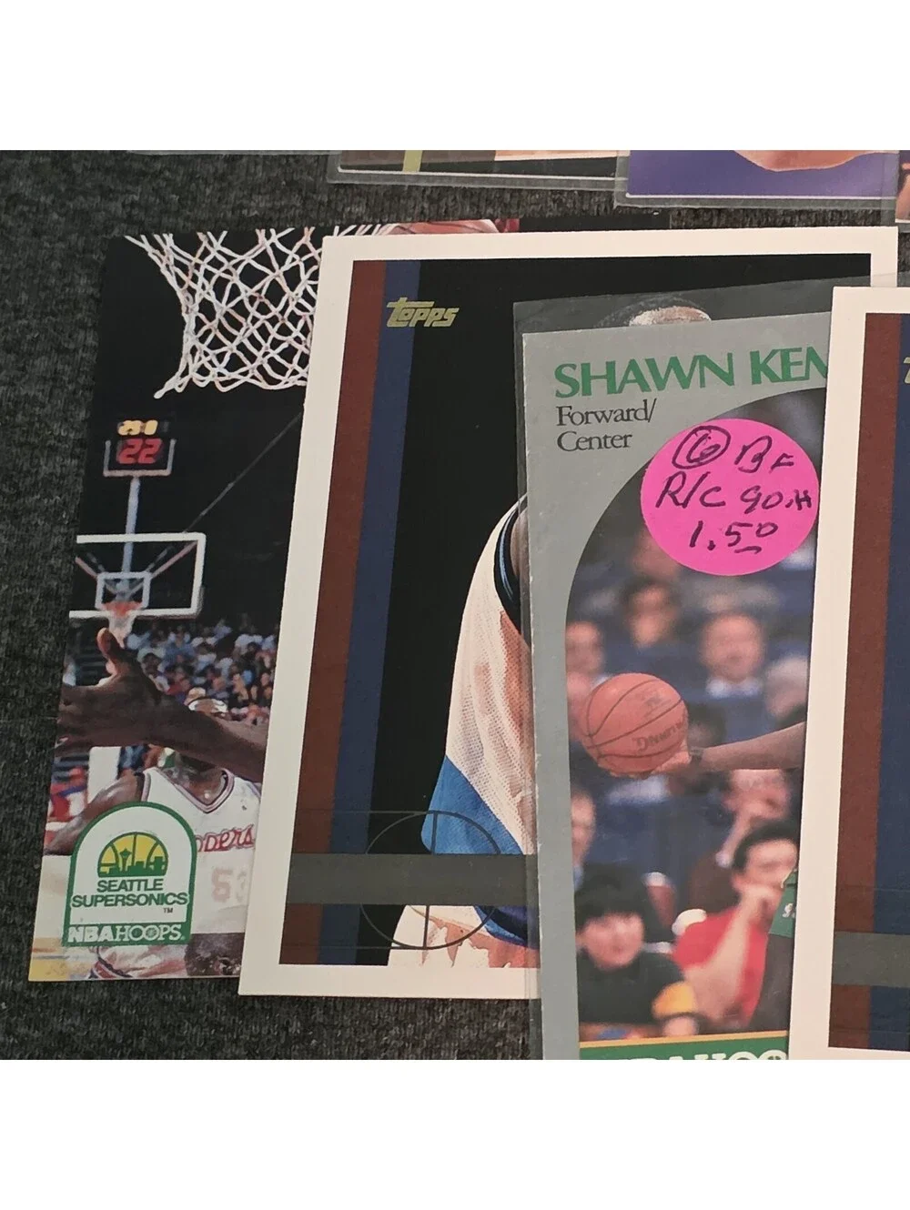 Shawn Kemp 39 Card Lot Collection Rookies, 90s, Base, Inserts